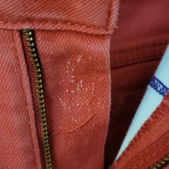 3/$30 VTG NYDJ Red Denim Midrise Ankle Holiday Jeans 34 x 28 Size 10 - Picture 4 of 10